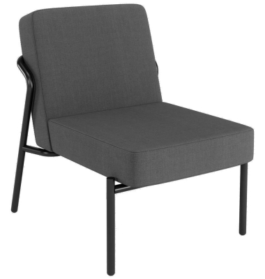 Sessel MEDSO S anthrazit schwarz Stoff