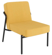 Sessel MEDSO S gelb schwarz Stoff