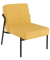 Sessel MEDSO S gelb schwarz Stoff