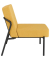 Sessel MEDSO S gelb schwarz Stoff