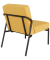 Sessel MEDSO S gelb schwarz Stoff