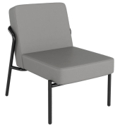 Sessel MEDSO S grau schwarz Kunstleder