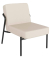 Sessel MEDSO S creme schwarz Kunstleder
