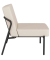 Sessel MEDSO S creme schwarz Kunstleder