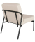 Sessel MEDSO S creme schwarz Kunstleder