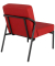Sessel MEDSO S rot schwarz Kunstleder