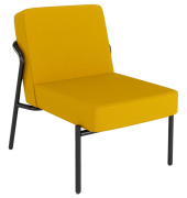 Sessel MEDSO S gelb schwarz Kunststoff