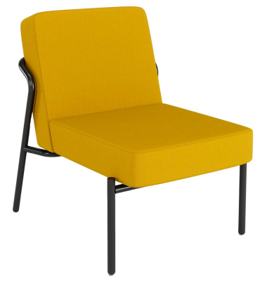 Sessel MEDSO S gelb schwarz Kunststoff
