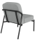 Sessel MEDSO S Rund grau schwarz Stoff