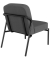 Sessel MEDSO S Rund anthrazit schwarz Stoff