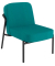 Sessel MEDSO S Rund blau schwarz Stoff