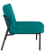 Sessel MEDSO S Rund blau schwarz Stoff