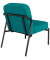 Sessel MEDSO S Rund blau schwarz Stoff