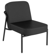 Sessel MEDSO S Rund schwarz Kunstleder