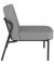 Sessel MEDSO S Rund grau schwarz Kunststoff