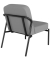 Sessel MEDSO S Rund grau schwarz Kunststoff