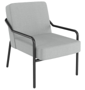 Sessel MEDSO M grau schwarz Stoff