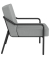Sessel MEDSO M grau schwarz Stoff