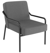 Sessel MEDSO M anthrazit schwarz Stoff