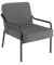 Sessel MEDSO M anthrazit schwarz Stoff