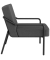 Sessel MEDSO M anthrazit schwarz Stoff