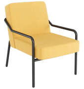 Sessel MEDSO M gelb schwarz Stoff