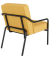 Sessel MEDSO M gelb schwarz Stoff