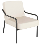 Sessel MEDSO M creme schwarz Kunstleder