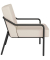Sessel MEDSO M creme schwarz Kunstleder