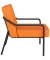 Sessel MEDSO M orange schwarz Kunstleder