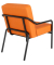 Sessel MEDSO M orange schwarz Kunstleder