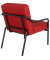 Sessel MEDSO M rot schwarz Kunstleder