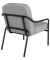 Sessel MEDSO M Rund grau schwarz Stoff