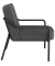Sessel MEDSO M Rund anthrazit schwarz Stoff