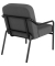 Sessel MEDSO M Rund anthrazit schwarz Stoff