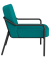 Sessel MEDSO M Rund blau schwarz Stoff