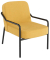 Sessel MEDSO M Rund gelb schwarz Stoff