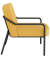 Sessel MEDSO M Rund gelb schwarz Stoff
