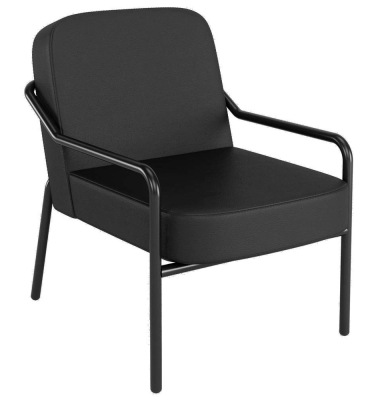 Sessel MEDSO M Rund schwarz Kunstleder