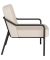 Sessel MEDSO M Rund creme schwarz Kunstleder