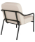 Sessel MEDSO M Rund creme schwarz Kunstleder