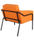 Sessel MEDSO L orange schwarz Kunstleder