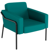 Sessel MEDSO L blau schwarz Kunststoff