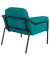 Sessel MEDSO L Rund blau schwarz Stoff