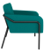 Sessel MEDSO L Rund blau schwarz Kunststoff