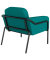 Sessel MEDSO L Rund blau schwarz Kunststoff