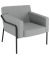 Sessel MEDSO L grau schwarz Stoff