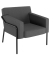 Sessel MEDSO L anthrazit schwarz Stoff
