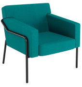 Sessel MEDSO L blau schwarz Stoff