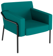 Sessel MEDSO L blau schwarz Kunststoff